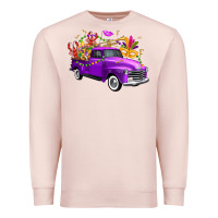 Pale Pink Mardi Gras Truck King's Cake Premium Sweatshirt - FaDigitalArtStudio