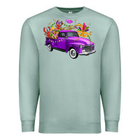Seafoam Mardi Gras Truck King's Cake Premium Sweatshirt - FaDigitalArtStudio