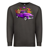 Smoke Mardi Gras Truck King's Cake Premium Sweatshirt - FaDigitalArtStudio
