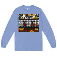 Colony Blue christmas trees and sunflowers Long Sleeve Tee - Jasminsmagicworld