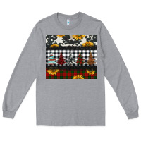 Heather Grey christmas trees and sunflowers Long Sleeve Tee - Jasminsmagicworld