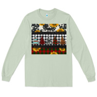 Matcha christmas trees and sunflowers Long Sleeve Tee - Jasminsmagicworld