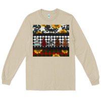 Mushroom christmas trees and sunflowers Long Sleeve Tee - Jasminsmagicworld