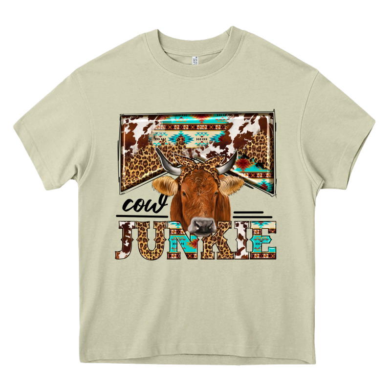 Cow Junkie Heavy Core Tee by NancyCooperArtShop | Teevron