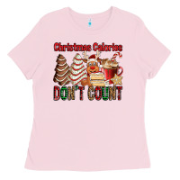 Christmas Calories Don't Count Christmas Tree Cake Ladies Tee | Teevron