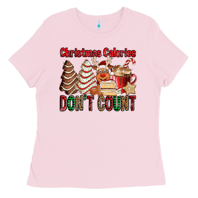 Christmas Calories Don't Count Christmas Tree Cake Ladies Tee by Jasminsmagicworld | Teevron