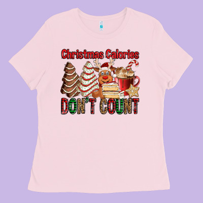 Christmas Calories Don't Count Christmas Tree Cake Ladies Tee Designed By Jasminsmagicworld
