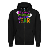 Black the most spooktacular time of the year Zipper Hoodie - CowGirlArtShop