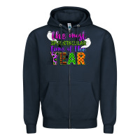 Navy the most spooktacular time of the year Zipper Hoodie - CowGirlArtShop