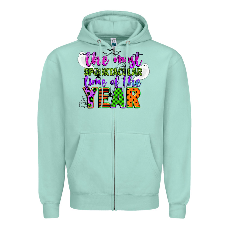 The Most Spooktacular Time Of The Year Zipper Hoodie by CowGirlArtShop | Teevron