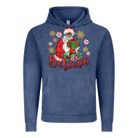 Vintage Denim believe black santa christmas Vintage Hoodie - MaliasSmallBusiness