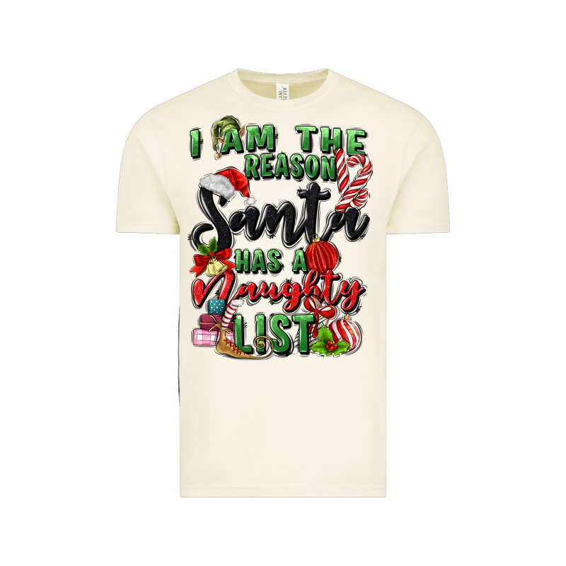 I Am The Reason Santa Has A Naughty List Vintage Tee by MaliasSmallBusiness | Teevron