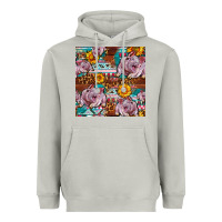 Moon Dust Western Landrace Pig With Sunflowers Seamless Heavyweight Hoodie - FaDigitalArtStudio
