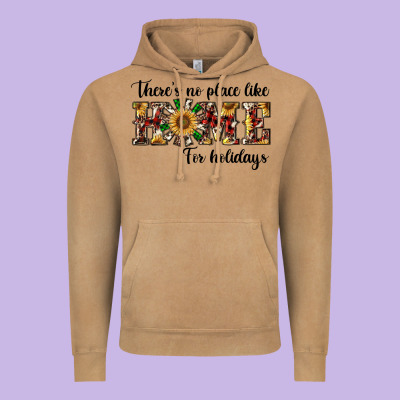 There's No Place Like Home For Holidays Vintage Hoodie Designed By Ranaportraitstore