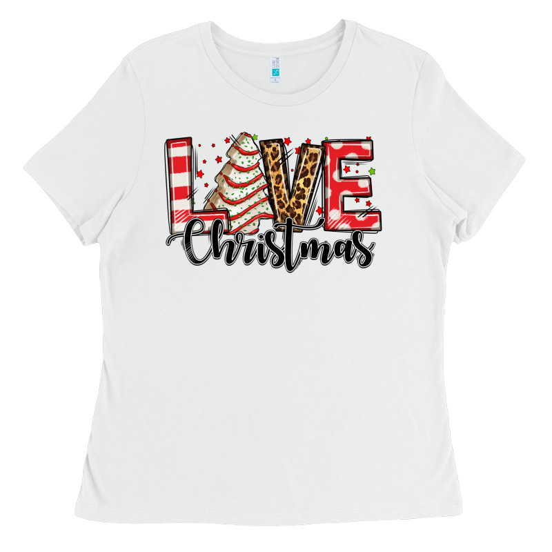 Love Christmas Tree Cake Ladies Tee by Jasminsmagicworld | Teevron