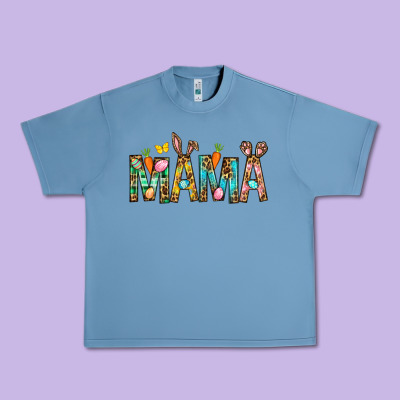 Easter Mama Urban Heavy Tee Designed By Bundleandbundleshop