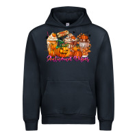 Navy Thanks A Latte Autumn Vibes Urban Hoodie - CowhideDigitalArt