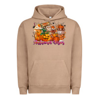Pigment Burro Thanks A Latte Autumn Vibes Urban Hoodie - CowhideDigitalArt