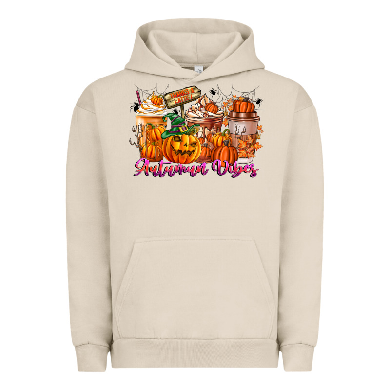 Thanks A Latte Autumn Vibes Urban Hoodie by CowhideDigitalArt | Teevron