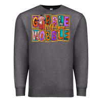 Charcoal Heather Gobble Till You Wobble Premium Sweatshirt - FaDigitalArtStudio