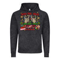 Vintage Black deck the halls and not your family Vintage Hoodie - MaliasSmallBusiness