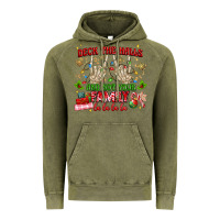 Vintage Olive deck the halls and not your family Vintage Hoodie - MaliasSmallBusiness