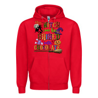 Red this witch can be bribed with chocolate Zipper Hoodie - CowGirlArtShop