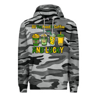 Slate Camo All you need is coffee and lucky St. Patrick's Premium Hoodie - HowdyJamesFarm