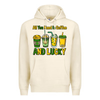 Tofu All you need is coffee and lucky St. Patrick's Premium Hoodie - HowdyJamesFarm