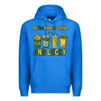 True Royal All you need is coffee and lucky St. Patrick's Premium Hoodie - HowdyJamesFarm