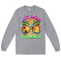 Heather Grey hot mom summer Long Sleeve Tee - BarkalooDesign