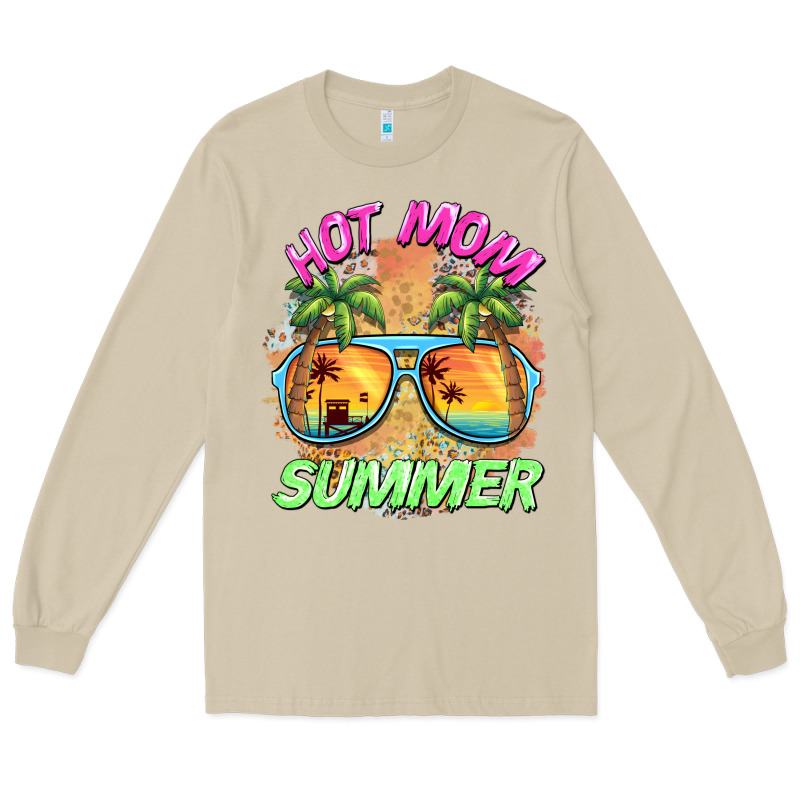 Hot Mom Summer Long Sleeve Tee by BarkalooDesign | Teevron