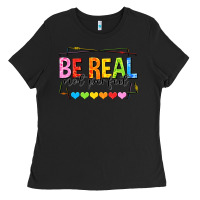 Black be real not perfect Ladies Tee - NancyCooperArtShop