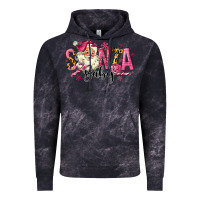 Cloud Black Santa Baby Pink Christmas Vintage Hoodie - MaliasSmallBusiness