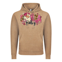 Vintage Coffee Santa Baby Pink Christmas Vintage Hoodie - MaliasSmallBusiness