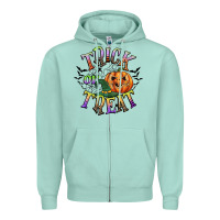 Trick Or Treat Zipper Hoodie | Teevron