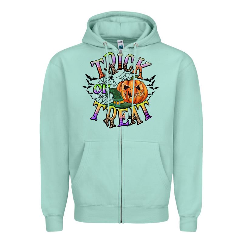 Trick Or Treat Zipper Hoodie by CowGirlArtShop | Teevron