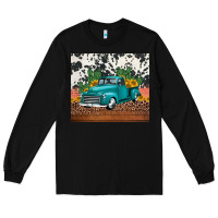 Black western farm truck cactus and sunflowers Long Sleeve Tee - Jasminsmagicworld