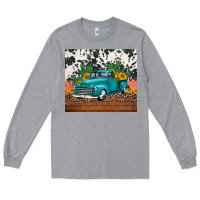 Heather Grey western farm truck cactus and sunflowers Long Sleeve Tee - Jasminsmagicworld