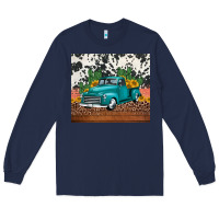 Western Farm Truck Cactus And Sunflowers Long Sleeve Tee | Teevron