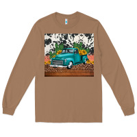 Toasted Coconut western farm truck cactus and sunflowers Long Sleeve Tee - Jasminsmagicworld