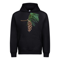 Black white pine cone Urban Hoodie - LillyAllenDesigns