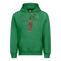 Emerald white pine cone Urban Hoodie - LillyAllenDesigns