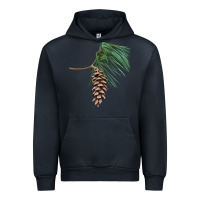 Navy white pine cone Urban Hoodie - LillyAllenDesigns