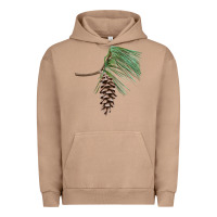 Pigment Burro white pine cone Urban Hoodie - LillyAllenDesigns