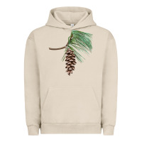 Pigment French Oak white pine cone Urban Hoodie - LillyAllenDesigns