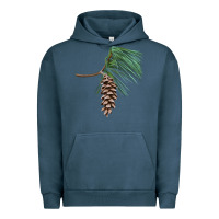 Pigment Midnight Navy white pine cone Urban Hoodie - LillyAllenDesigns