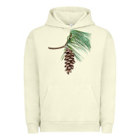 Pigment Pistachio white pine cone Urban Hoodie - LillyAllenDesigns