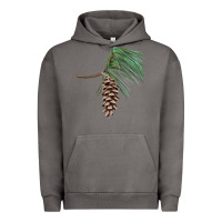 Pigment Tornado white pine cone Urban Hoodie - LillyAllenDesigns