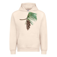 Sandshell white pine cone Urban Hoodie - LillyAllenDesigns